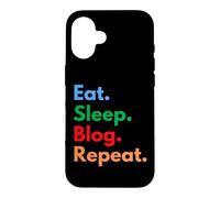 Eat Sleep Blog Repeat pour Les blogueurs et Les Amateurs de blogs Coque pour iPhone 16