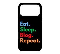 Eat Sleep Blog Repeat pour Les blogueurs et Les Amateurs de blogs Coque pour iPhone 17 Pro Max