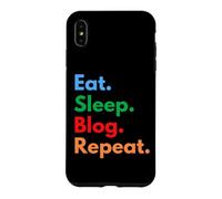 Eat Sleep Blog Repeat pour Les blogueurs et Les Amateurs de blogs Coque pour iPhone XS Max