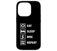 Eat Sleep BMX Repeat Coque pour iPhone 14 Pro