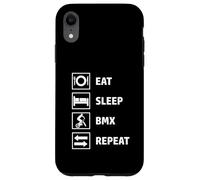 Eat Sleep BMX Repeat Coque pour iPhone XR