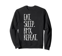 Eat. Sleep. BMX Repeat Riding Dirt Jump Bike Racing Garçon Fille Sweatshirt
