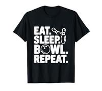 Eat Sleep Bowl Repeat Funny Bowling Lover T-Shirt