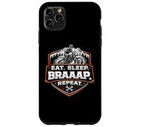 Eat Sleep Braaap Repeat Dirt Bike Rider Motocross Coque pour iPhone 11 Pro Max