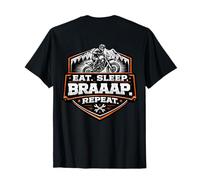 Eat Sleep Braaap Repeat Dirt Bike Rider Motocross T-Shirt