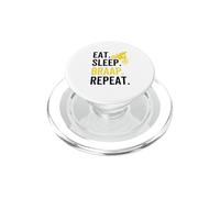 Eat Sleep Braap Repeat Funny Dirt Bike Motocross Rider PopSockets PopGrip pour MagSafe