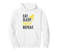 Eat Sleep Braap Repeat Funny Dirt Bike Motocross Rider Sweat à Capuche