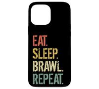Eat Sleep Brawl Repeat Stars Funny Video Gamer Gaming Coque pour iPhone 13 Pro Max