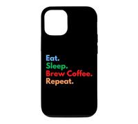 Eat Sleep Brew Coffee Repeat pour Les Amateurs de café et de café Coque pour iPhone 12/12 Pro