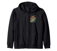 Eat Sleep Camp Repeat Vacation Freedom Sweat à Capuche