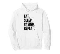 Eat Sleep Casino Repeat Funny Gamble Gamble Poker Sweat à Capuche