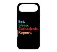 Eat Sleep Cathedrals se répète pour Les Amateurs de cathédrales et de châteaux Coque pour iPhone Air