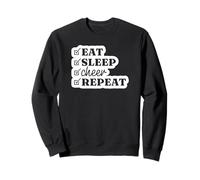 Eat Sleep Cheer Repeat - Pom-pom girl drôle Sweatshirt