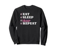 Eat Sleep Cheer Repeat - Pom-pom girl drôle Sweatshirt