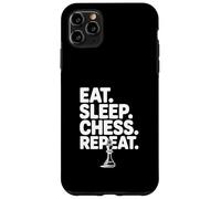 Eat Sleep Chess Repeat Funny pour Les Amateurs de Jeux de société Coque pour iPhone 11 Pro Max