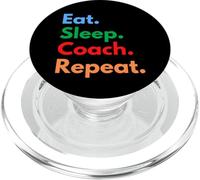 Eat Sleep Coach, entraîneurs Professionnels réguliers, Amateurs de Coaching PopSockets PopGrip pour MagSafe