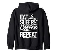 Eat Sleep Coffee Repeat Sweat à Capuche
