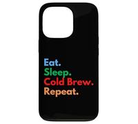 Eat Sleep Cold Brew Repeat pour Les Baristas et Les Amateurs de café Coque pour iPhone 13 Pro