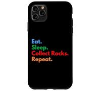 Eat Sleep Collect Rocks Repeat pour Les collectionneurs et Les Amateurs de Rock Coque pour iPhone 11 Pro Max