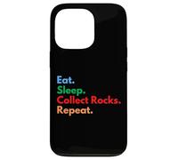 Eat Sleep Collect Rocks Repeat pour Les collectionneurs et Les Amateurs de Rock Coque pour iPhone 13 Pro