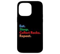 Eat Sleep Collect Rocks Repeat pour Les collectionneurs et Les Amateurs de Rock Coque pour iPhone 14 Pro Max