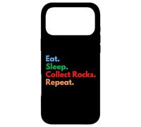 Eat Sleep Collect Rocks Repeat pour Les collectionneurs et Les Amateurs de Rock Coque pour iPhone 17 Pro Max