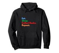 Eat Sleep Collect Rocks Repeat pour Les collectionneurs et Les Amateurs de Rock Sweat à Capuche