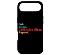 Eat Sleep Collect Sea Glass Repeat pour Les Amateurs de Lunettes de mer Coque pour iPhone Air