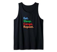 Eat Sleep Conga Repeat for Conga Musiciens and Lovers Débardeur