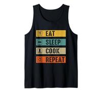 Eat Sleep Cook Repeat Débardeur