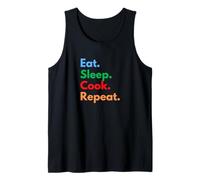 Eat Sleep Cook Repeat pour Les Chefs, Les étudiants en Cuisine et Les Amoureux Débardeur