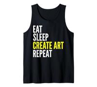 Eat Sleep Create Art Repeat - Artiste drôle Débardeur