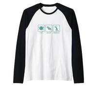 Eat Sleep Cricket Sport Hobby Team Manche Raglan