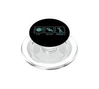 Eat Sleep Cricket Sport Hobby Team PopSockets PopGrip pour MagSafe