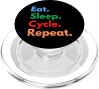 Eat Sleep Cycle Repeat pour Les Cyclistes et Les Amateurs de vélo PopSockets PopGrip pour MagSafe