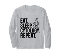 Eat Sleep Cytology Repeat Fun Science Lover Manche Longue