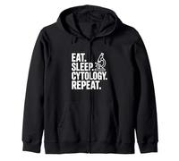 Eat Sleep Cytology Repeat Fun Science Lover Sweat à Capuche