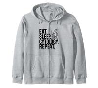 Eat Sleep Cytology Repeat Fun Science Lover Sweat à Capuche
