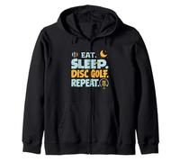 Eat Sleep Disc Golf Repeat Funny Player Hobby Life Sweat à Capuche