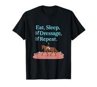 Eat Sleep Dressage Repeat Equestrian Horse Lover T-Shirt