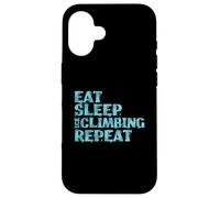 Eat Sleep : Escalade sur Glace, Escalade sur Glace répétée Coque pour iPhone 16