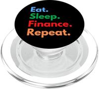 Eat Sleep Finance Repeat pour Les étudiants et Les analystes en Finance PopSockets PopGrip pour MagSafe