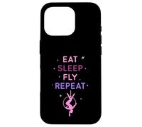 Eat Sleep Fly Repeat Cerceau aérien étoiles, Cadeaux de Yoga aérien Coque pour iPhone 16 Pro