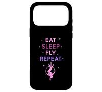 Eat Sleep Fly Repeat Cerceau aérien étoiles, Cadeaux de Yoga aérien Coque pour iPhone 17 Pro Max