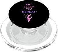 Eat Sleep Fly Repeat Cerceau aérien étoiles, Cadeaux de Yoga aérien PopSockets PopGrip pour MagSafe