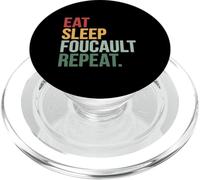 Eat Sleep Foucault Repeat Philosophie Post-structuturalisme PopSockets PopGrip pour MagSafe