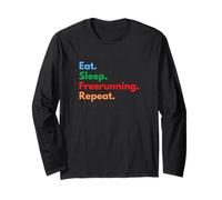 Eat Sleep Freerunning Repeat - Freerunners & Parkour Lovers Manche Longue