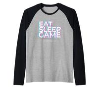 Eat Sleep Game Repeat Gamer Jeu vidéo Manche Raglan