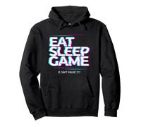 Eat Sleep Game Repeat Gamer Jeu vidéo Sweat à Capuche