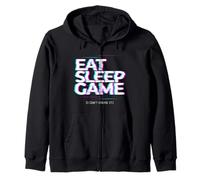 Eat Sleep Game Repeat Gamer Jeu vidéo Sweat à Capuche